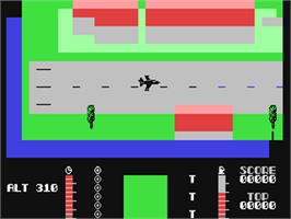 In game image of TLL: Tornado Low Level on the Commodore 64.