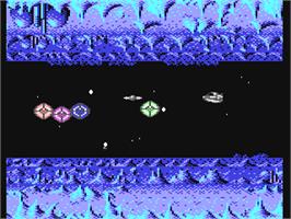 In game image of Tangent on the Commodore 64.