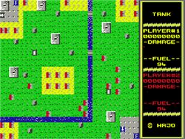 In game image of Tank on the Commodore 64.