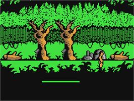 In game image of Tarzan on the Commodore 64.