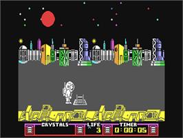 In game image of The Arc of Yesod on the Commodore 64.