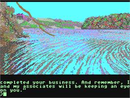 In game image of The Guild of Thieves on the Commodore 64.