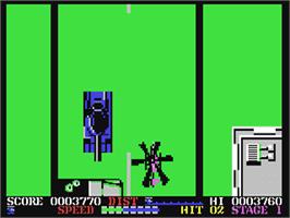 In game image of ThunderBlade on the Commodore 64.