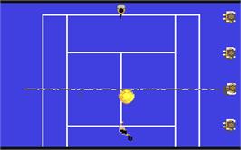 In game image of Tie Break on the Commodore 64.