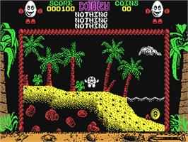 In game image of Treasure Island Dizzy on the Commodore 64.