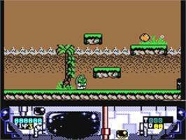 In game image of Turbo the Tortoise on the Commodore 64.