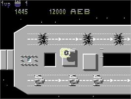 In game image of Uridium on the Commodore 64.