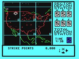 In game image of WarGames on the Commodore 64.