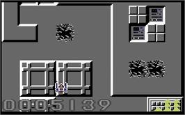 In game image of Warhawk (Pre-Release) on the Commodore 64.