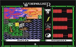 In game image of Windwalker on the Commodore 64.
