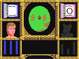 In game image of Wizard Warz on the Commodore 64.
