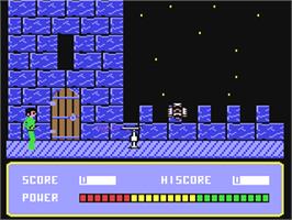 In game image of Xenon on the Commodore 64.