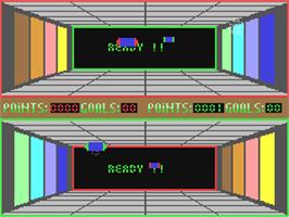 In game image of Zero Gravity on the Commodore 64.