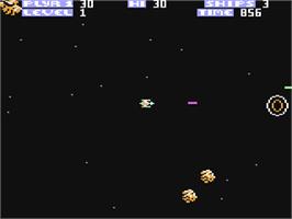 In game image of Zone Ranger on the Commodore 64.