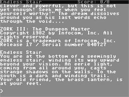 In game image of Zork III - The Dungeon Master on the Commodore 64.