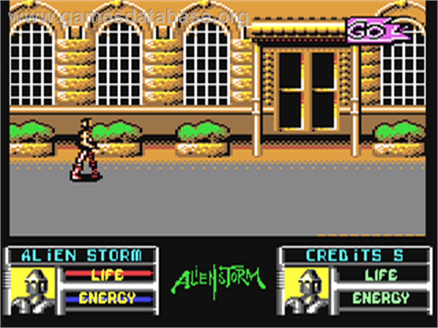 Alien Storm - Commodore 64 - Artwork - In Game