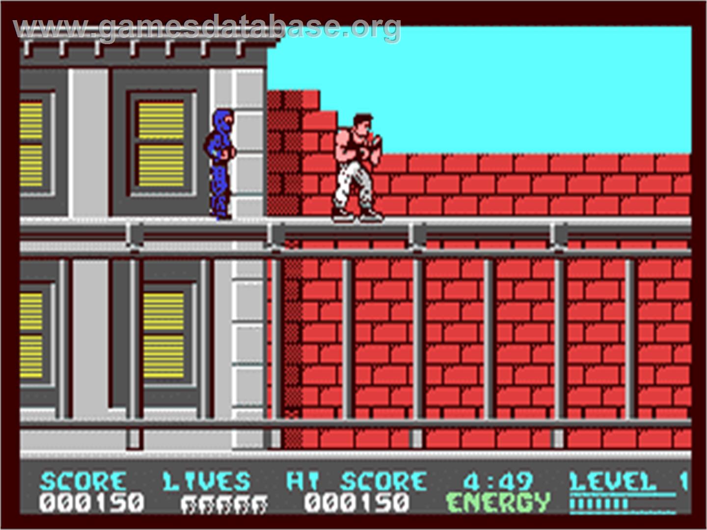 Bad Dudes - Commodore 64 - Artwork - In Game