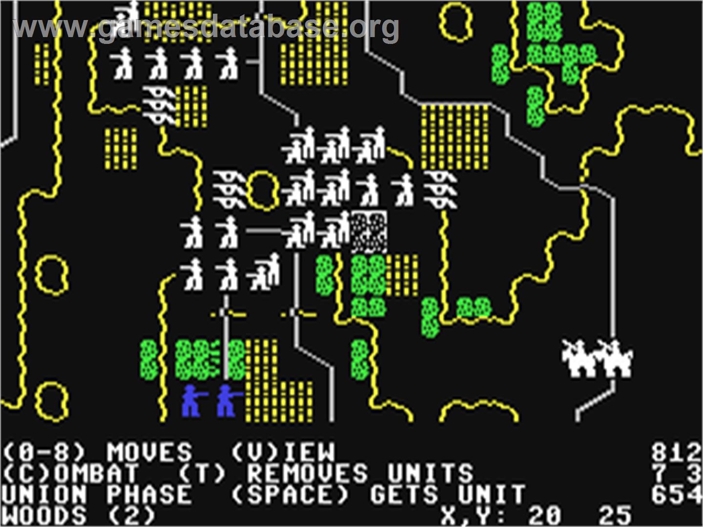 Battle of Antietam - Commodore 64 - Artwork - In Game