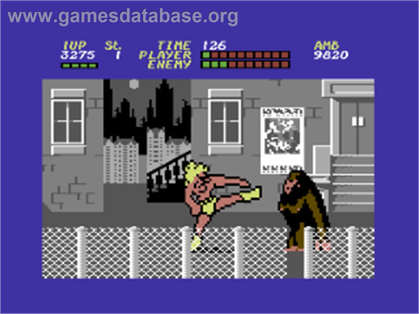Bop'N Wrestle - Commodore 64 - Artwork - In Game