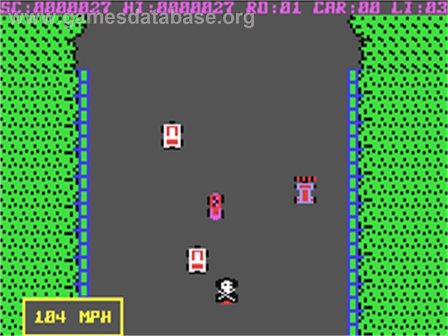 Burnin Rubber - Commodore 64 - Artwork - In Game