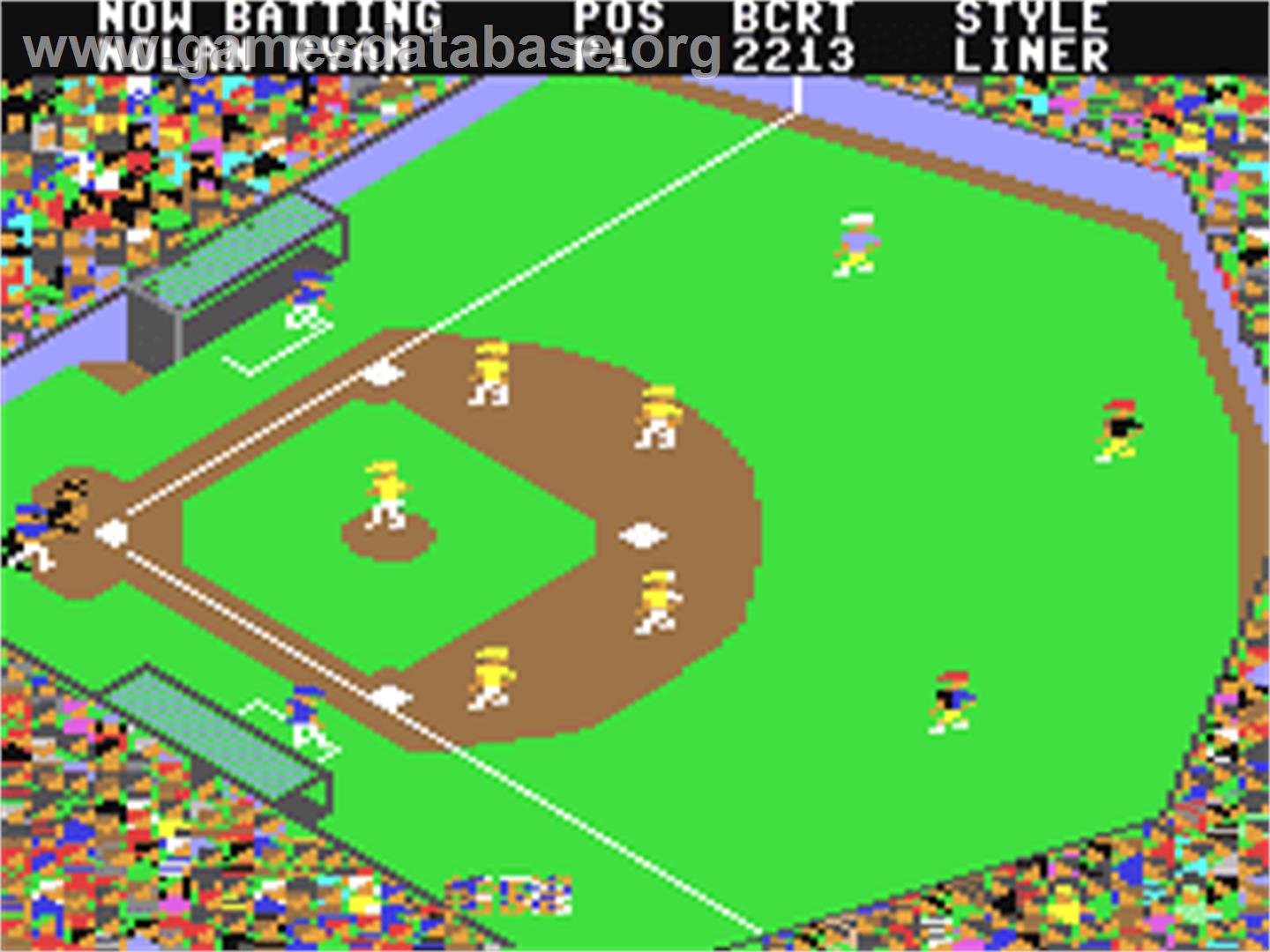 Championship Baseball - Commodore 64 - Artwork - In Game