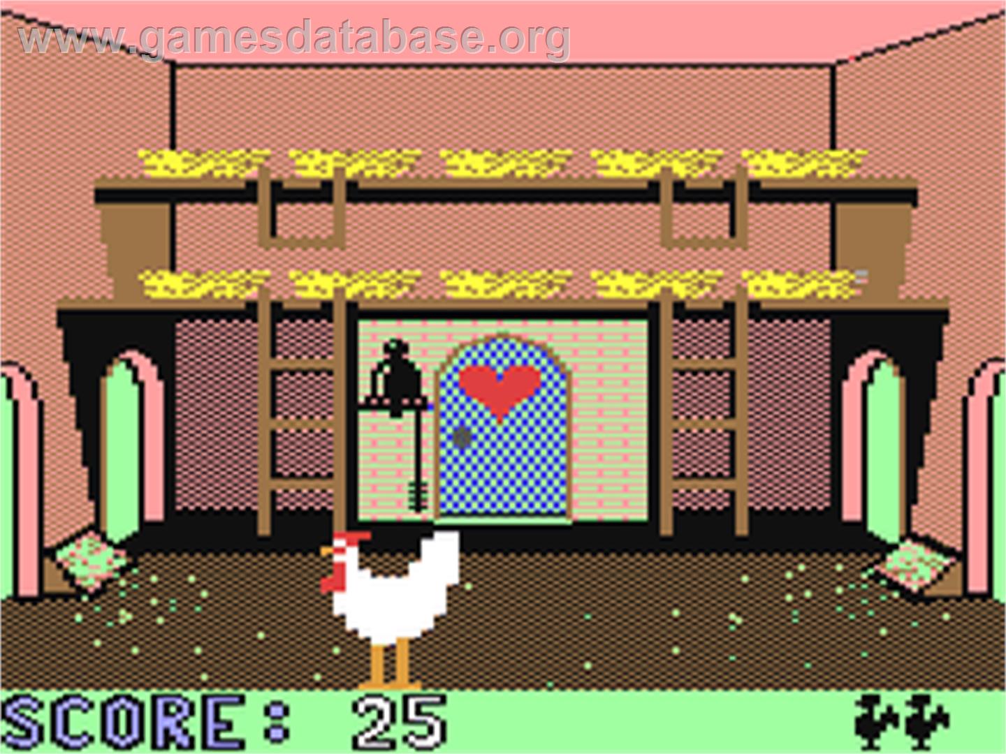 Chickin Chase - Commodore 64 - Artwork - In Game