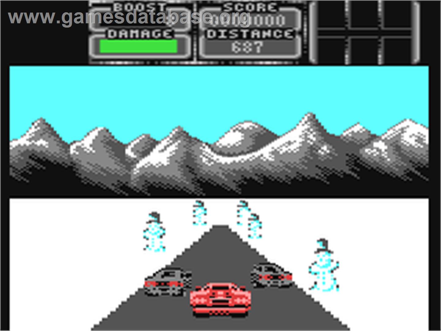 Crazy Cars III - Commodore 64 - Artwork - In Game