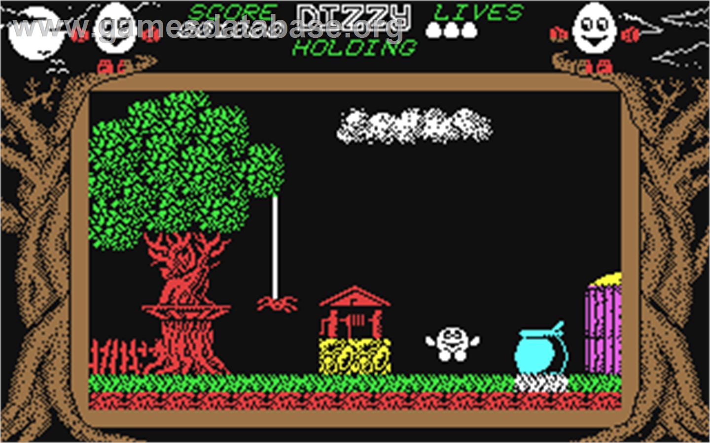 Dizzy: The Ultimate Cartoon Adventure - Commodore 64 - Artwork - In Game