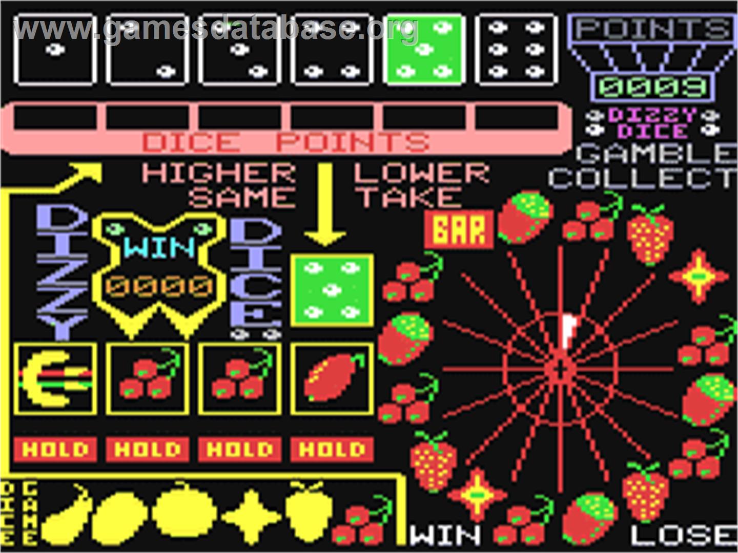 Dizzy Dice - Commodore 64 - Artwork - In Game