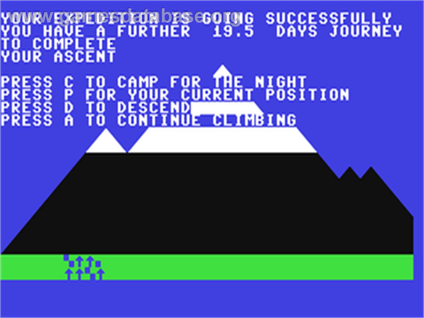 Everest Ascent - Commodore 64 - Artwork - In Game