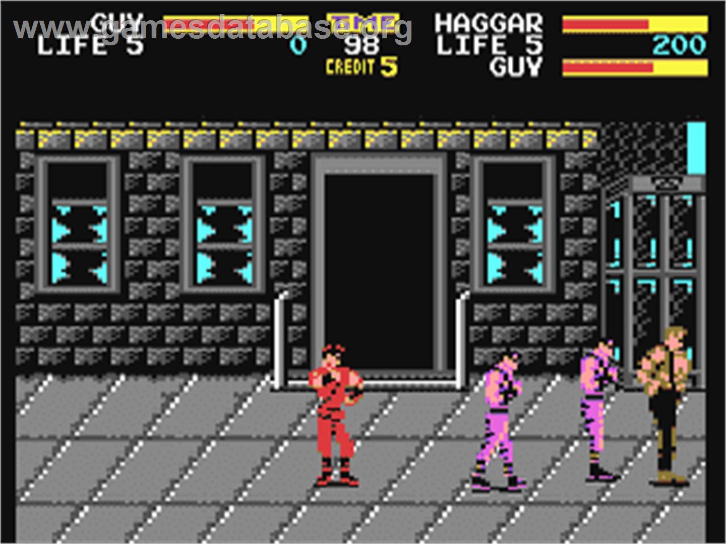Final Fight - Commodore 64 - Artwork - In Game