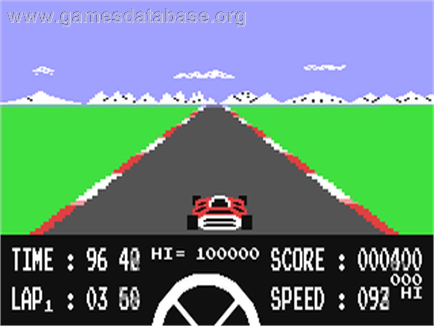 Formula 1 Simulator - Commodore 64 - Artwork - In Game