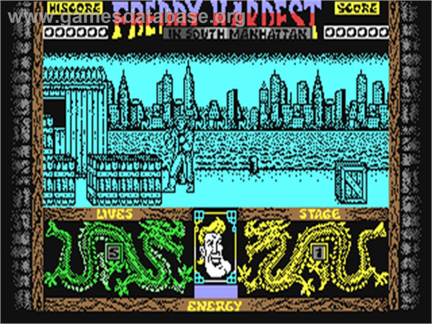 Freddy Hardest in South Manhattan - Commodore 64 - Artwork - In Game
