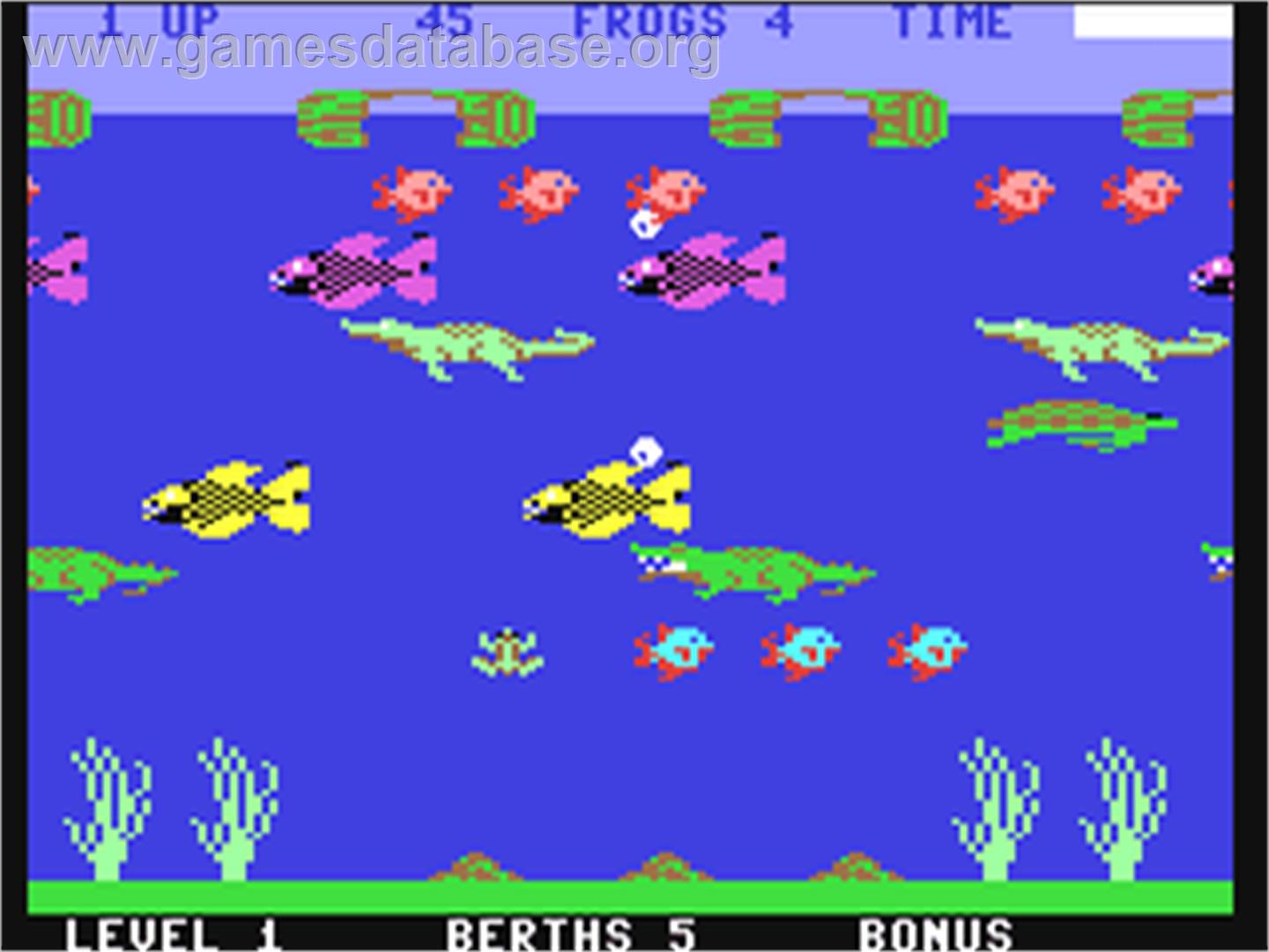 Frogger II: Three Deep - Commodore 64 - Artwork - In Game