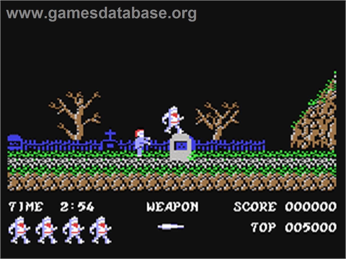 Ghosts'n Goblins - Commodore 64 - Artwork - In Game