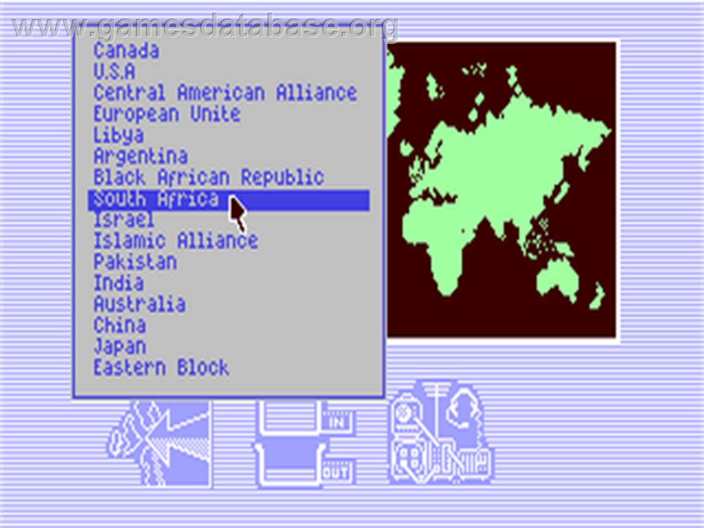 Global Commander - Commodore 64 - Artwork - In Game