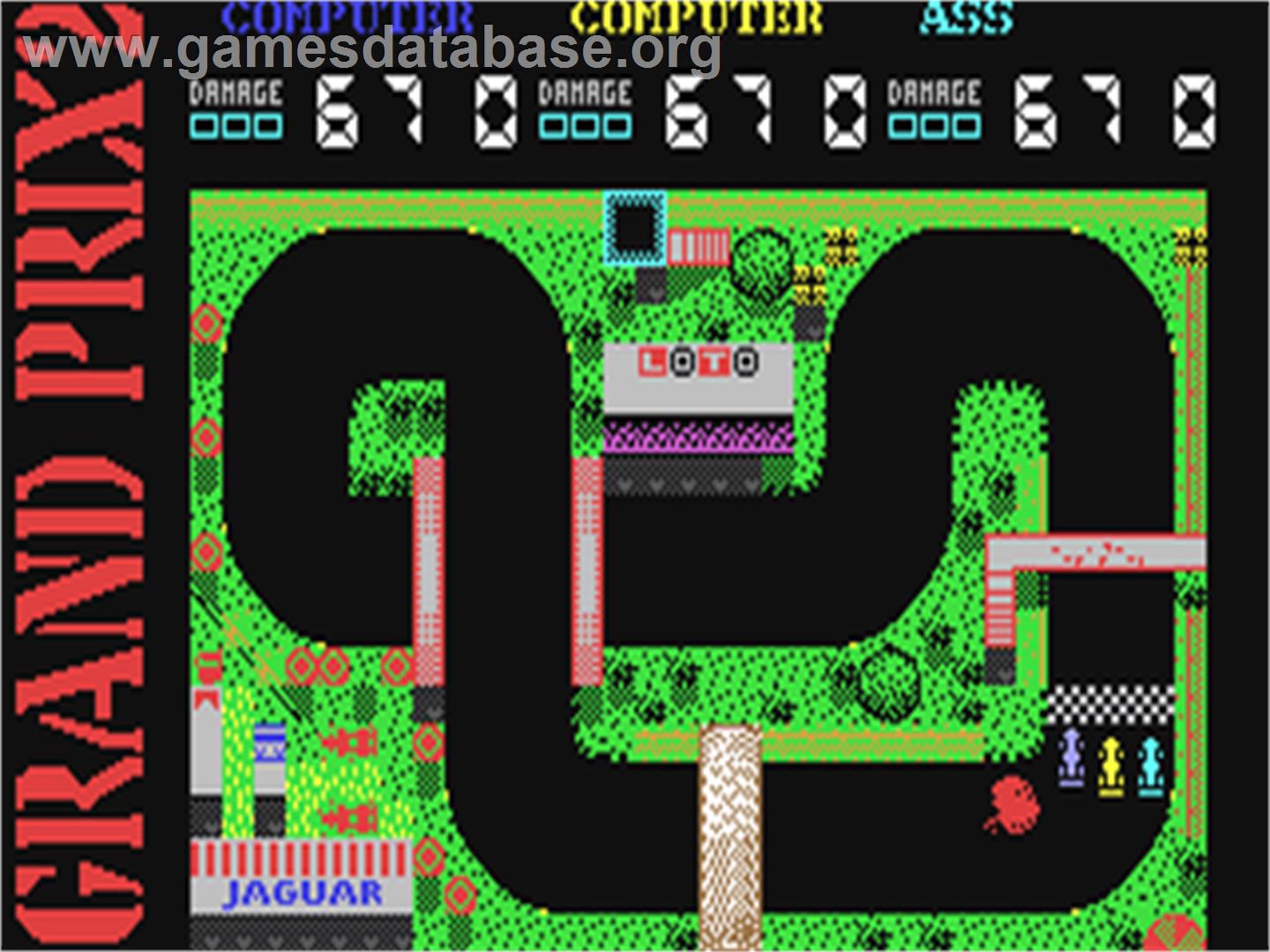 Grand Prix Simulator 2 - Commodore 64 - Artwork - In Game