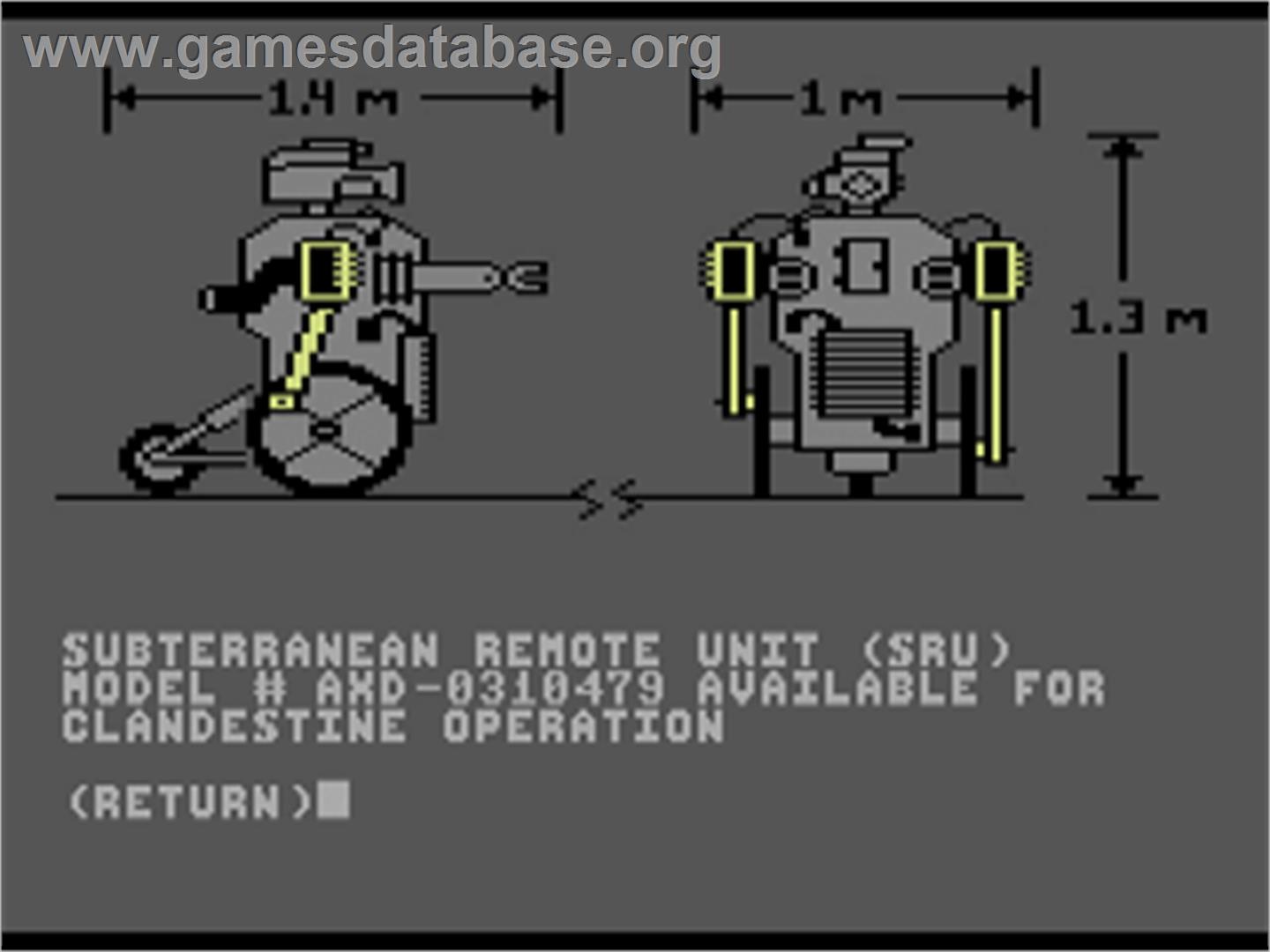 Hacker - Commodore 64 - Artwork - In Game