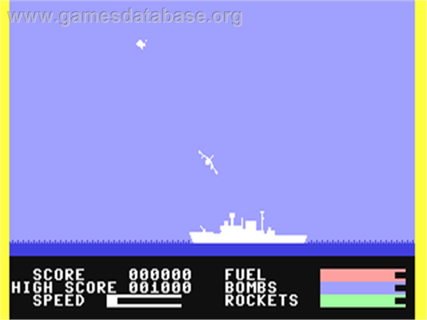 Harrier Attack - Commodore 64 - Artwork - In Game