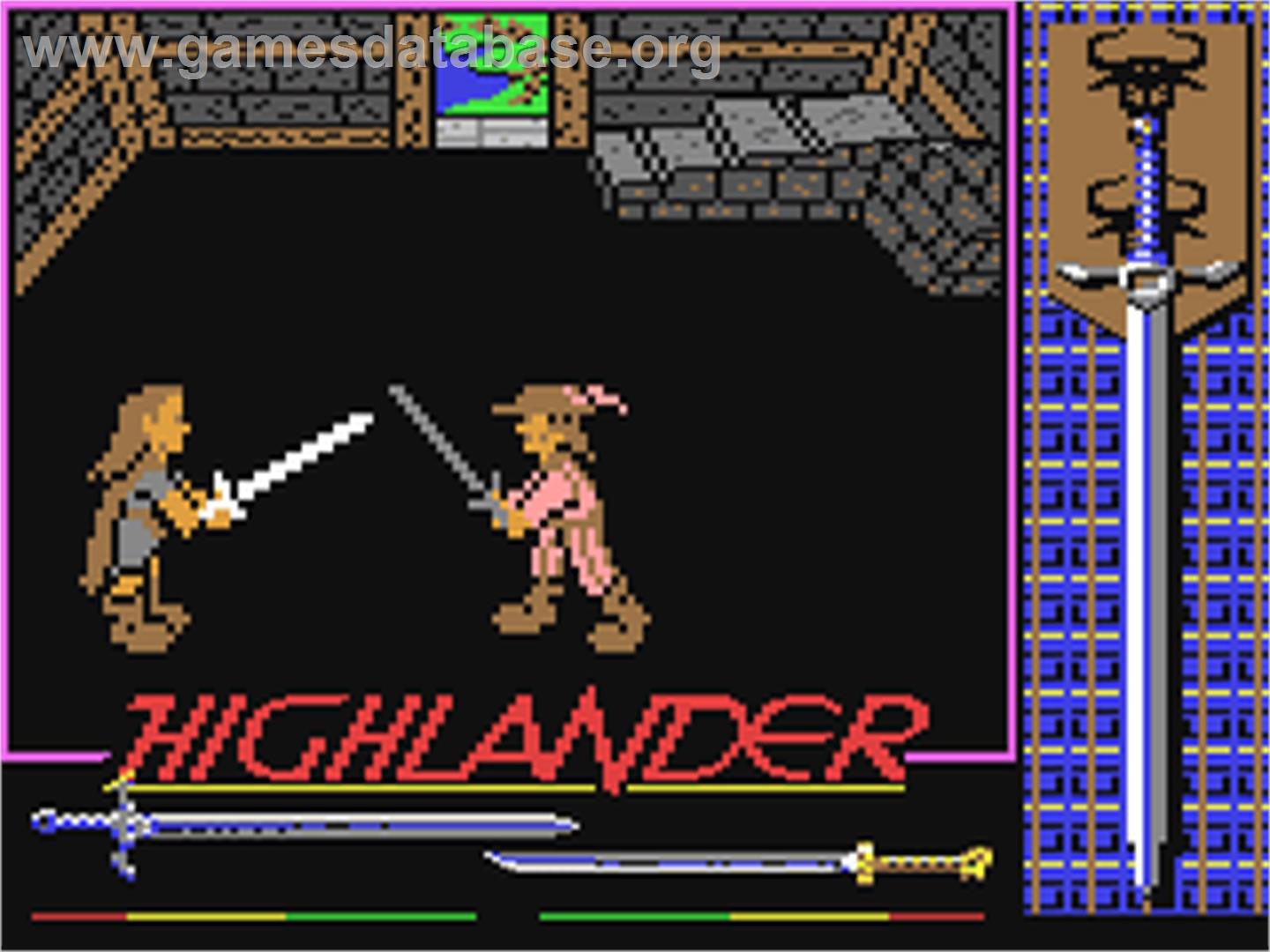 Highlander - Commodore 64 - Artwork - In Game