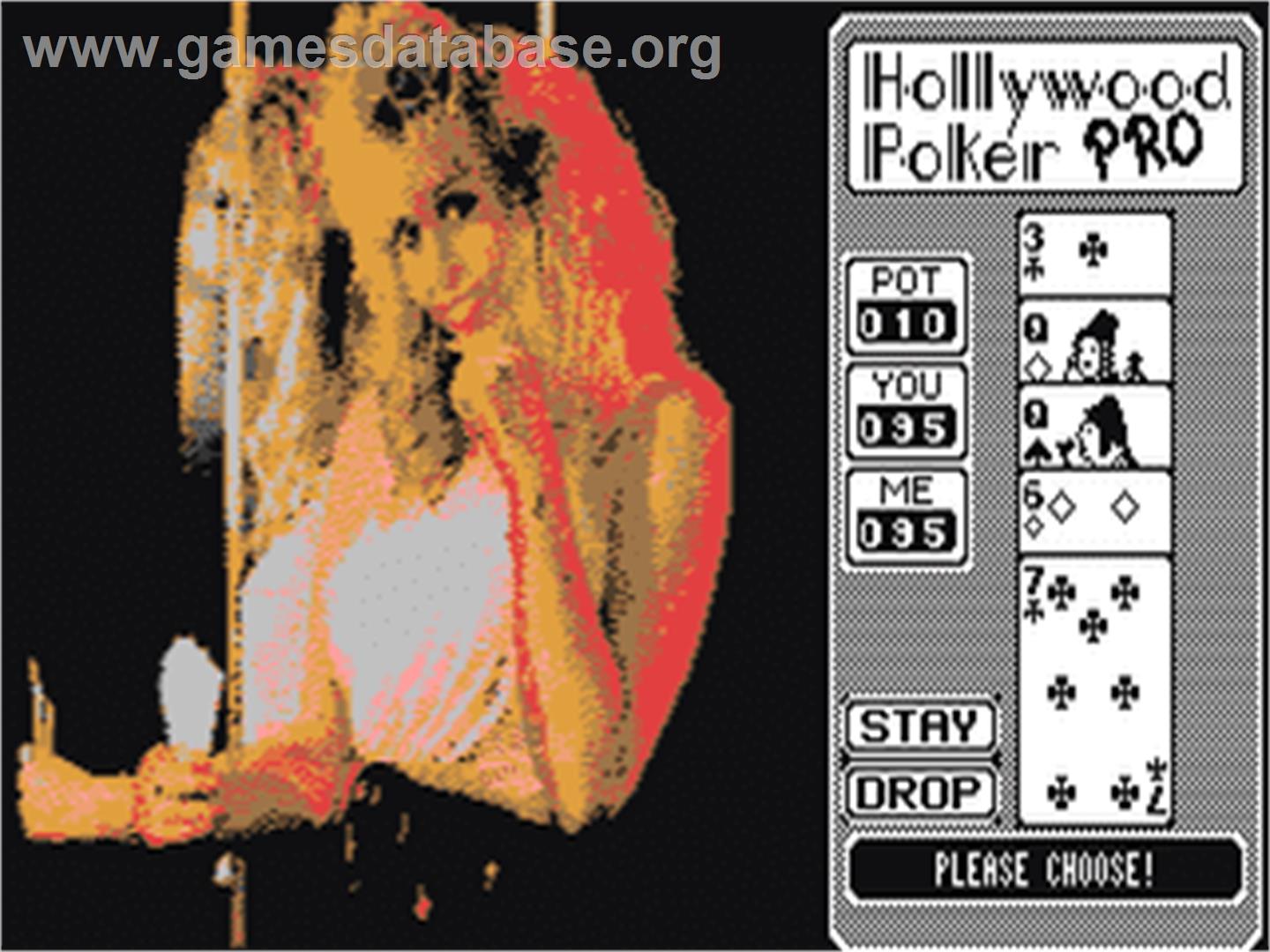 Hollywood Poker - Commodore 64 - Artwork - In Game