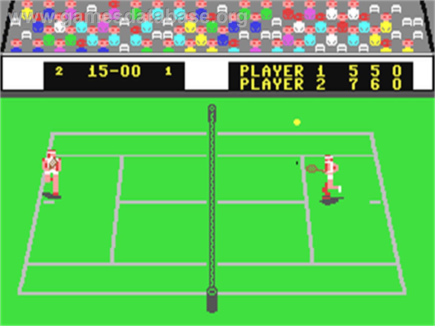 International Tennis - Commodore 64 - Artwork - In Game