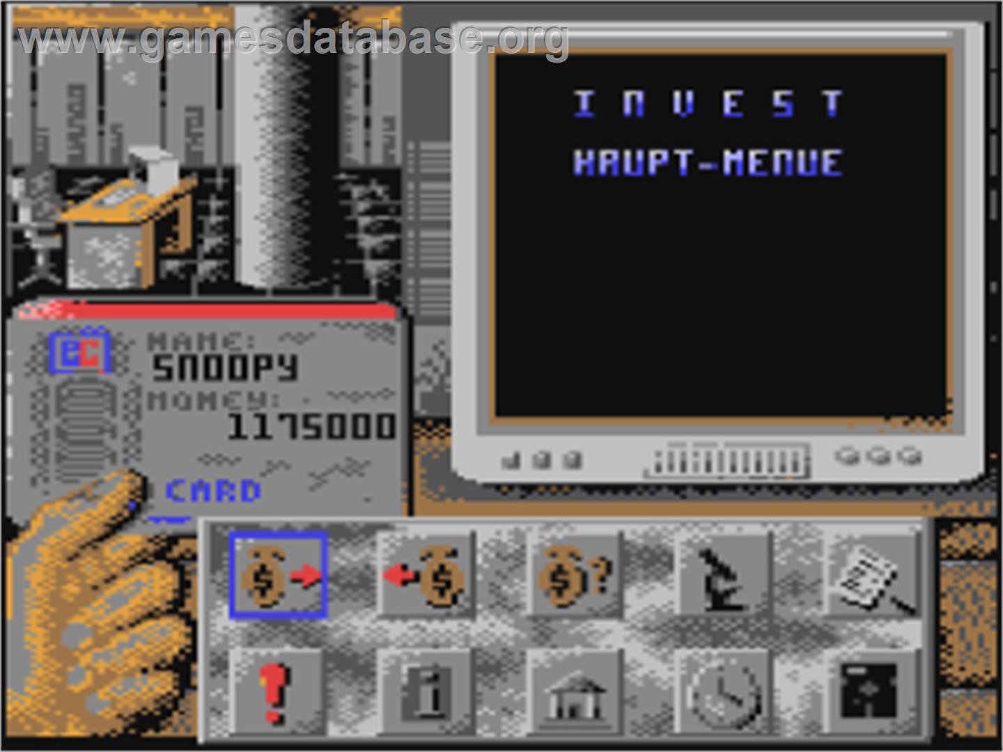 Invest - Commodore 64 - Artwork - In Game