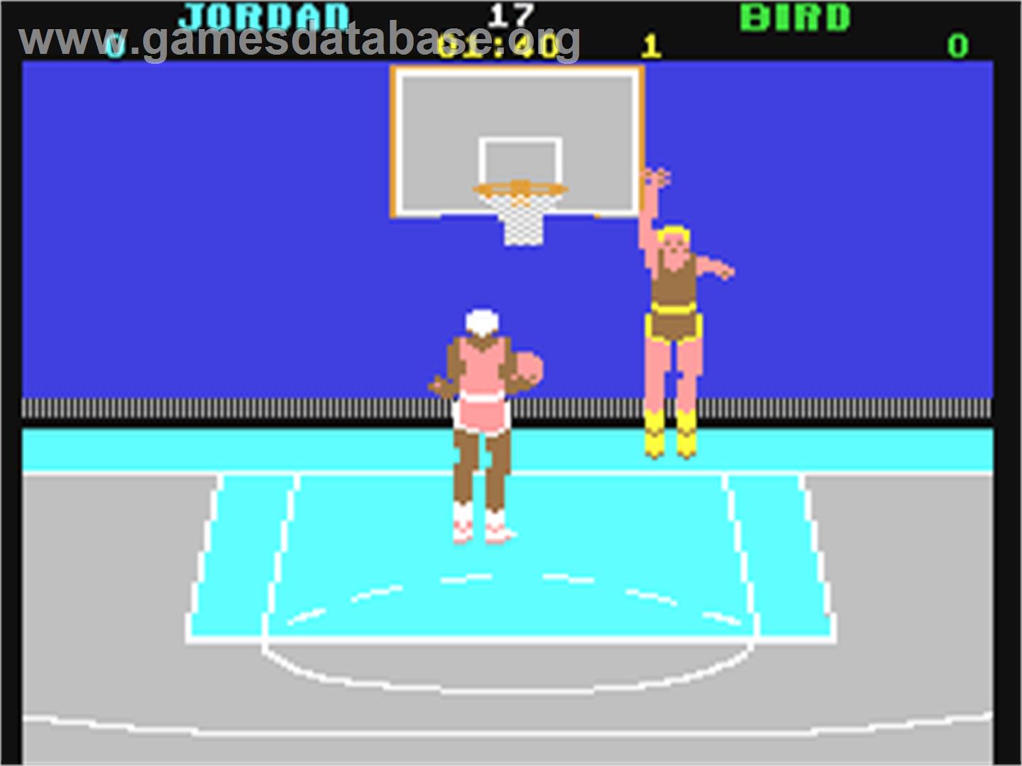 Jordan vs. Bird: One-on-One - Commodore 64 - Artwork - In Game