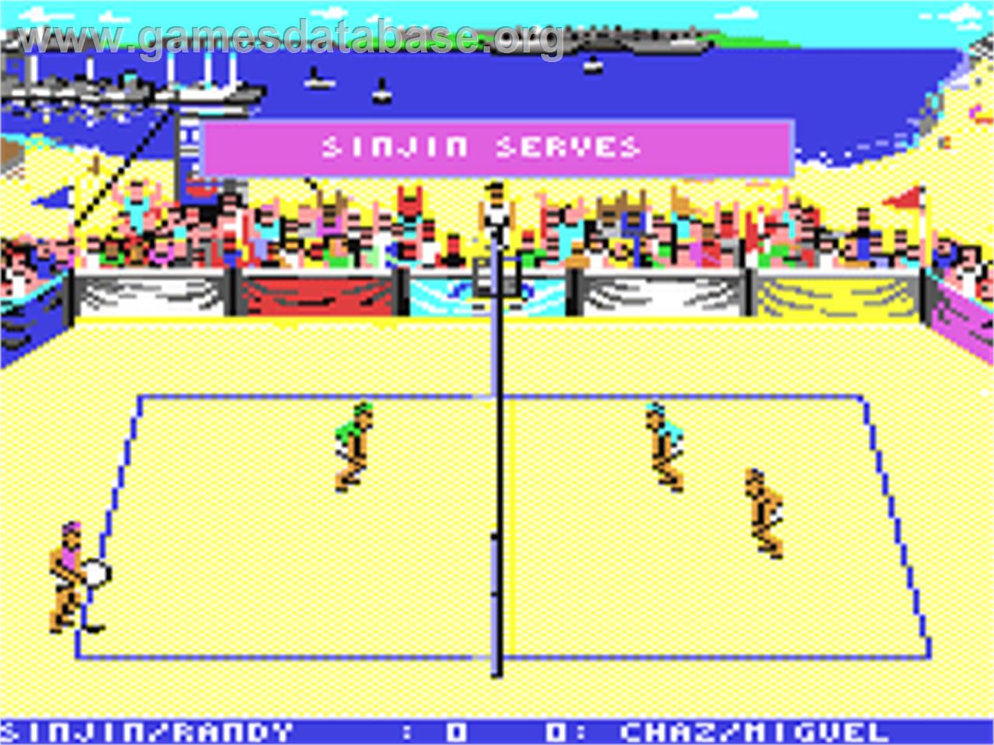 Kings of the Beach - Commodore 64 - Artwork - In Game