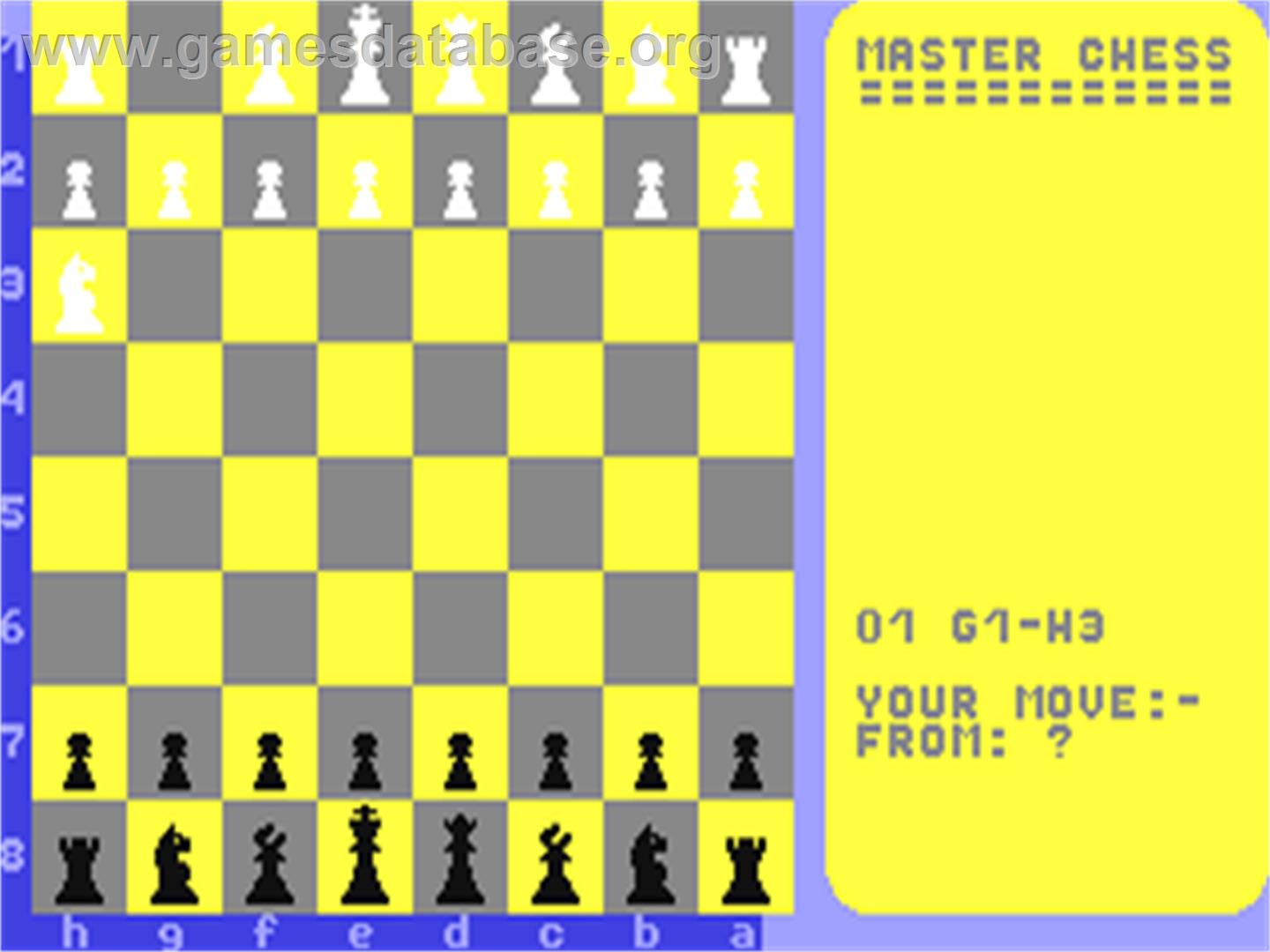 Master Chess - Commodore 64 - Artwork - In Game