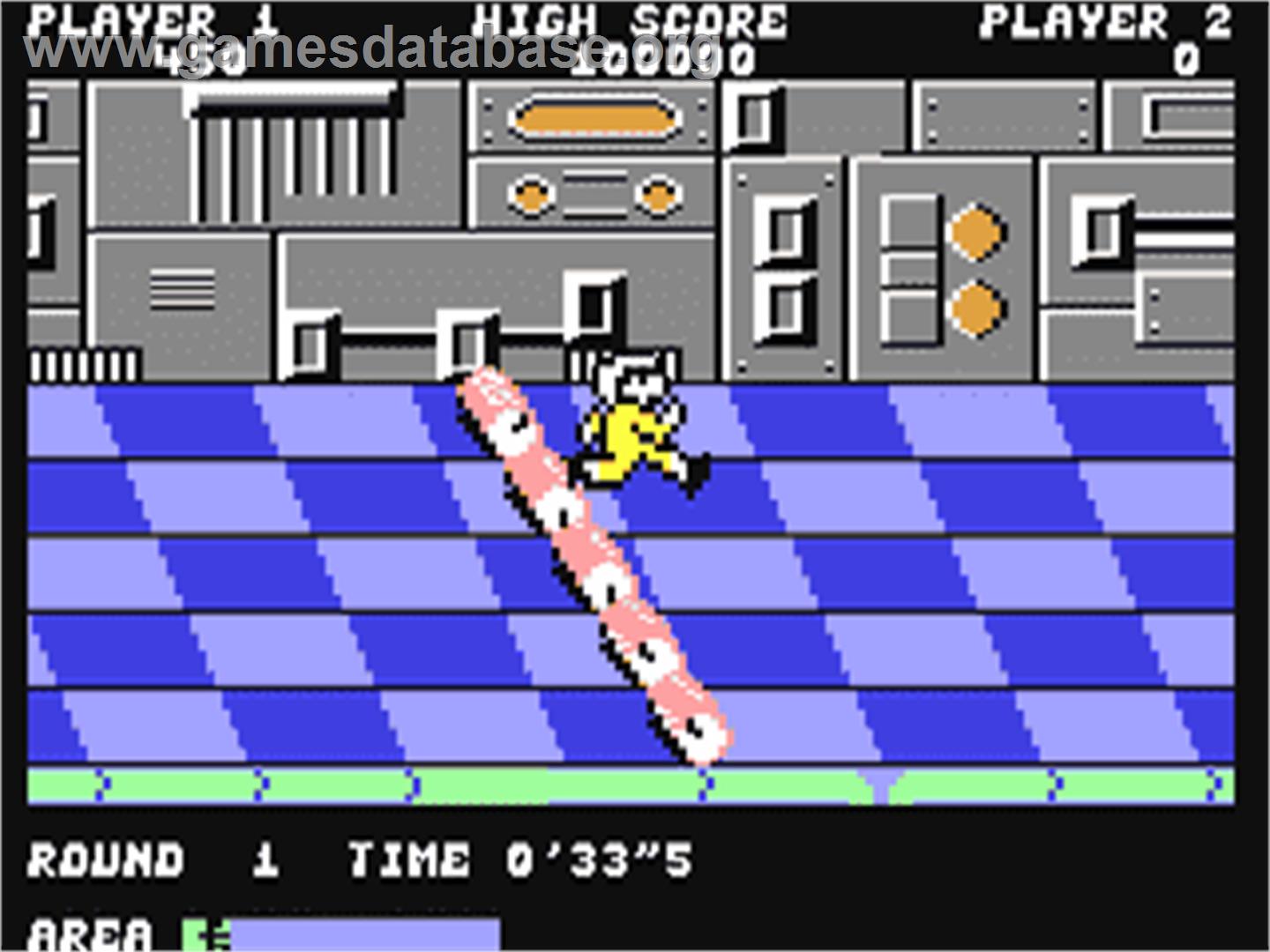 Metro Cross - Commodore 64 - Artwork - In Game