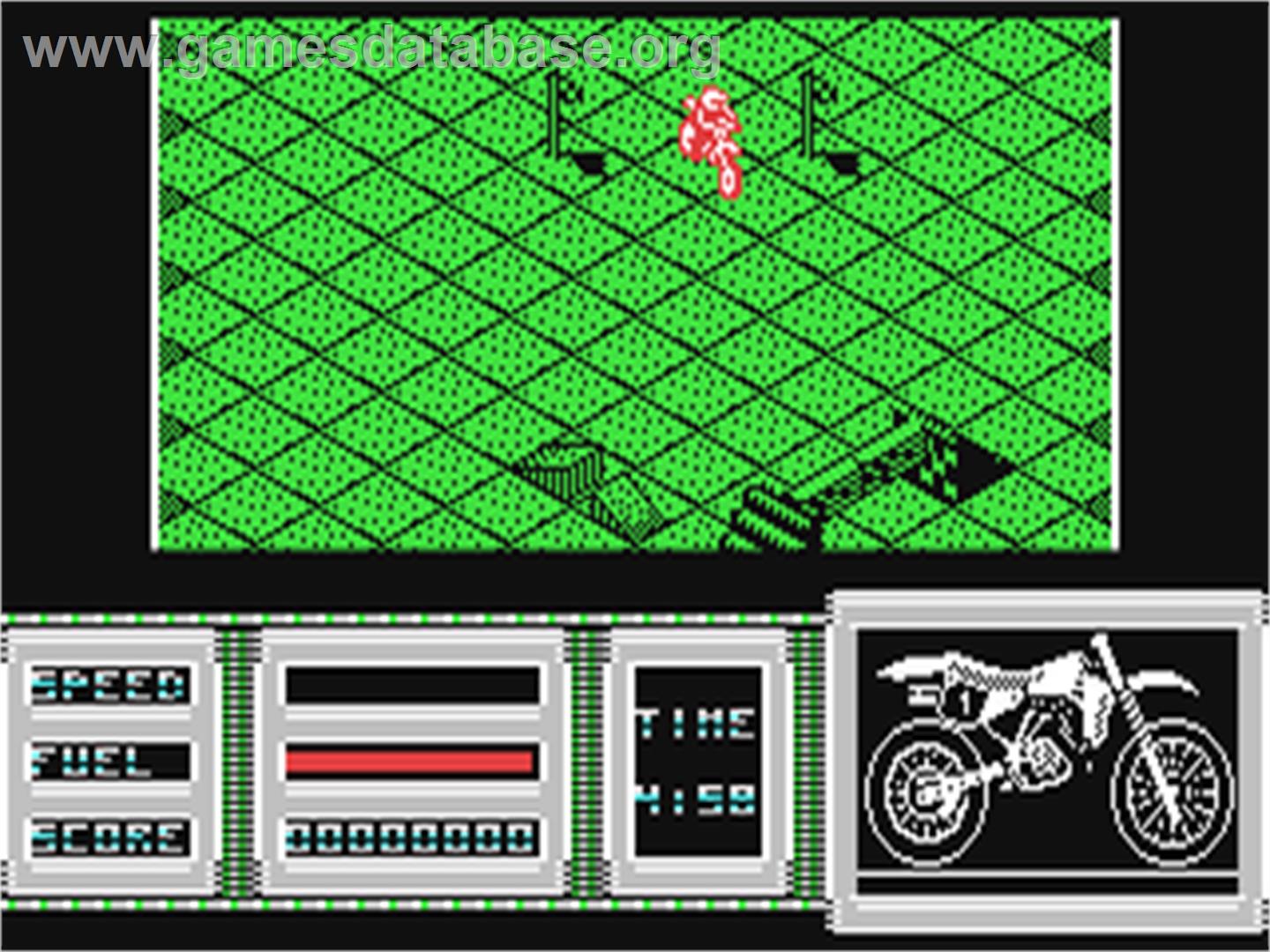 Motorbike Madness - Commodore 64 - Artwork - In Game