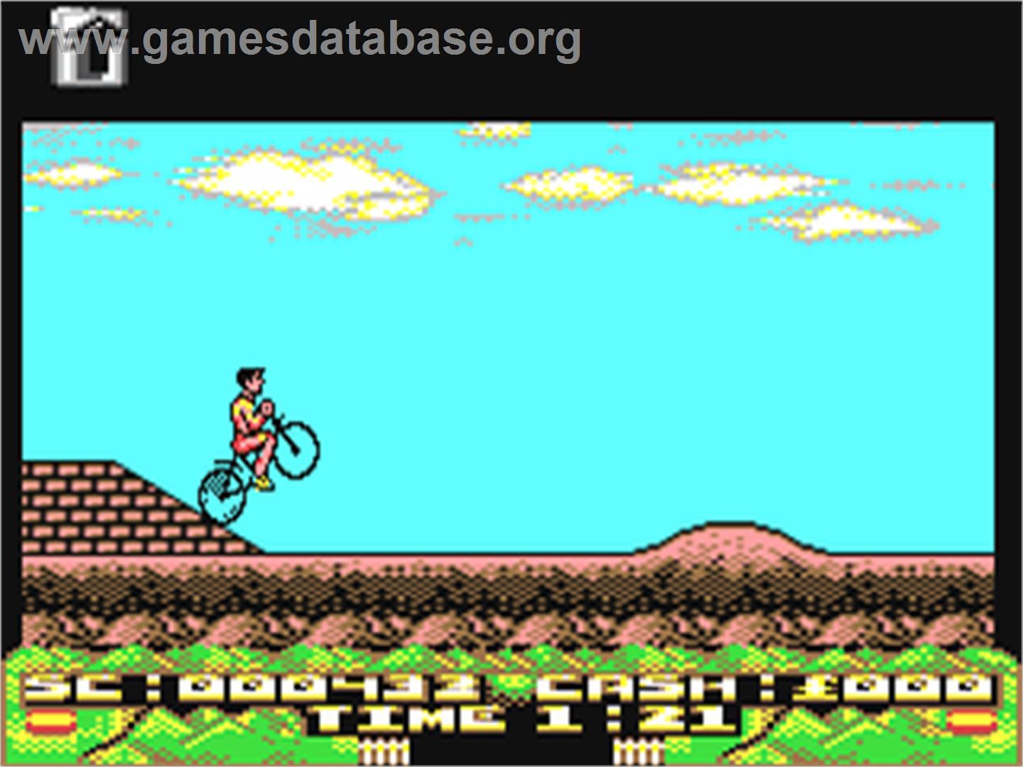 Mountain Bike Racer - Commodore 64 - Artwork - In Game