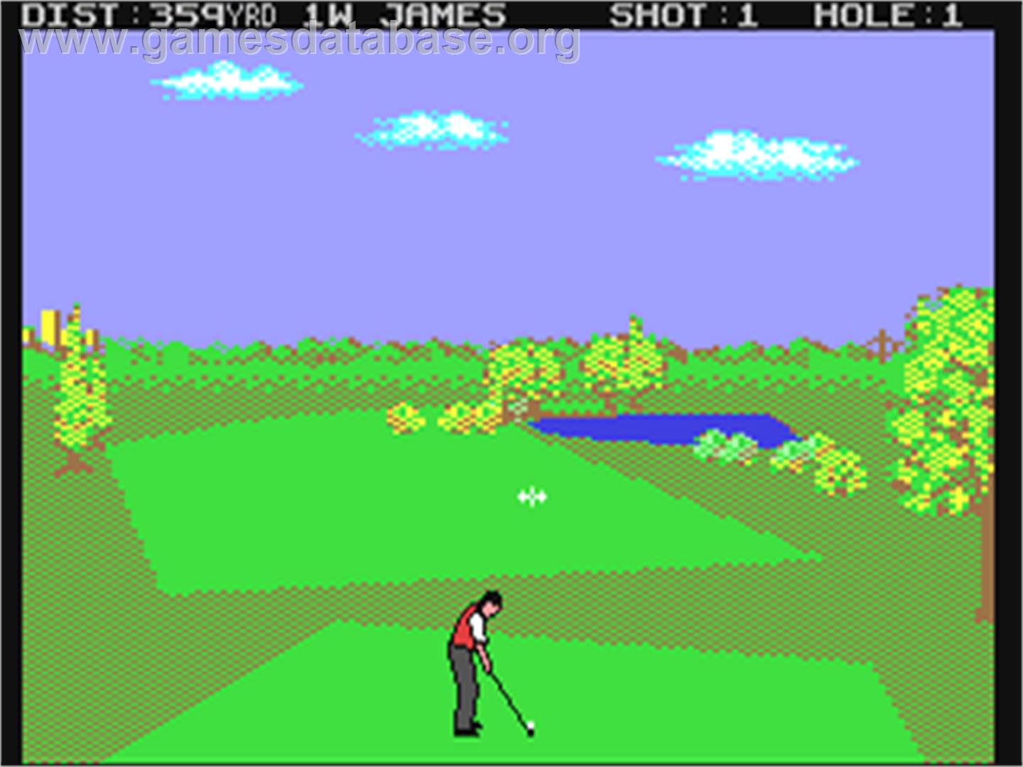 Nick Faldo's Championship Golf - Commodore 64 - Artwork - In Game